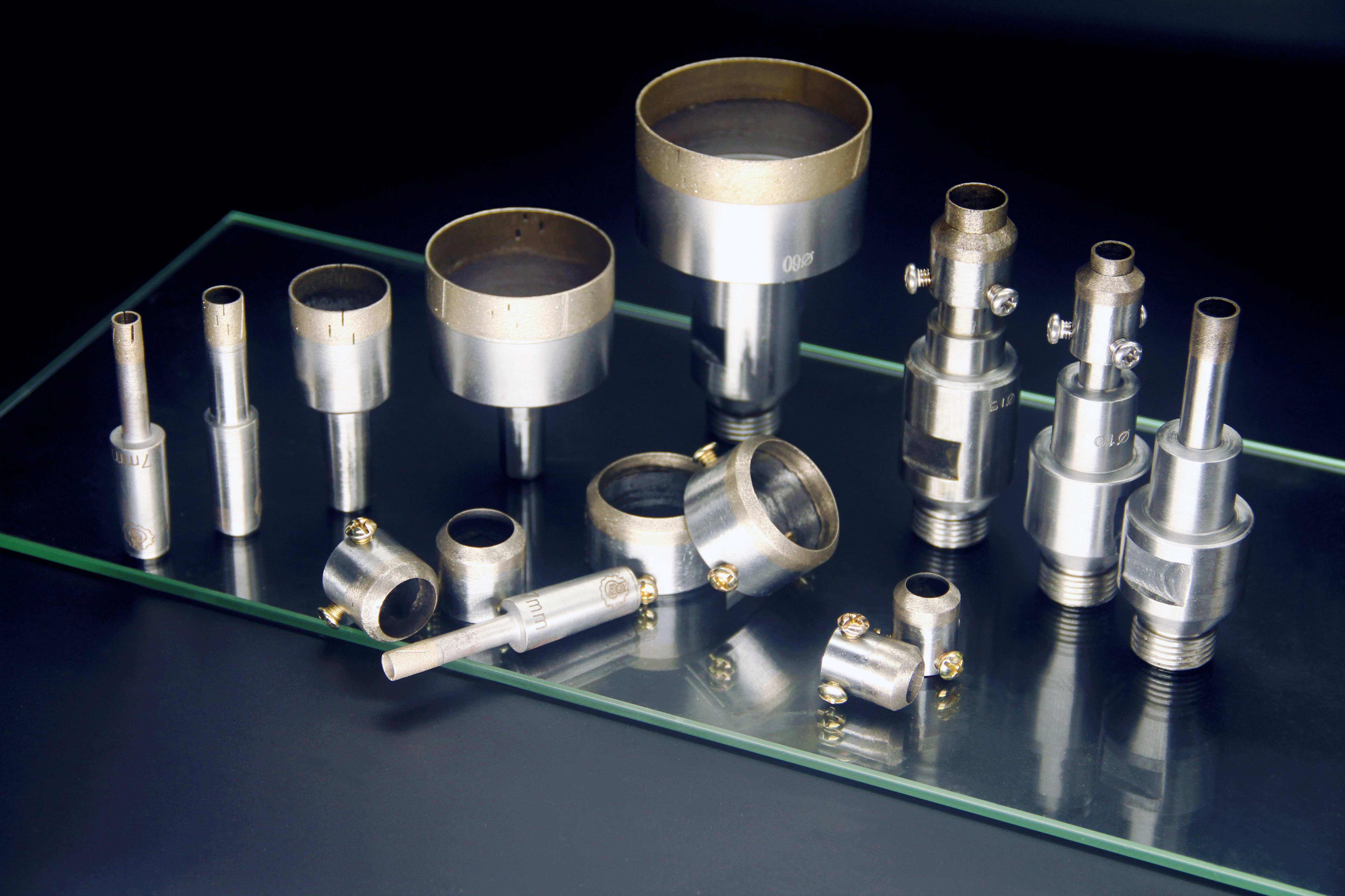 Glass processing center 12 * 3 durable diamond CNC drill