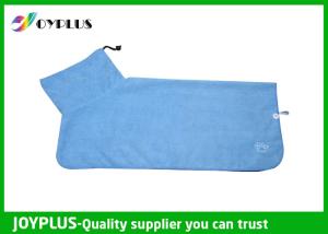 Quality Easy Wash Dog Towelling Robes / Dog Towel Wrap Fashionable Without Detergent wholesale