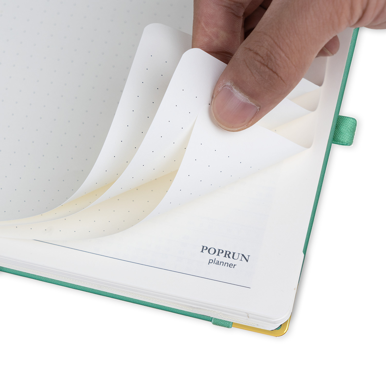 Academic Weekly Planner 22-23 Green 6.5'' x 8.5'' With Vertical Layout FSC 100 GSM Ivory Paper