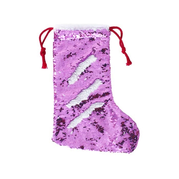 OEM Sequin Sublimation Christmas Stocking Blanks Sublimation Christmas Decorations