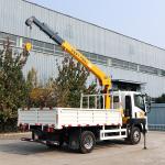 homan 4 ton telescopic boom truck mounted crane for sale