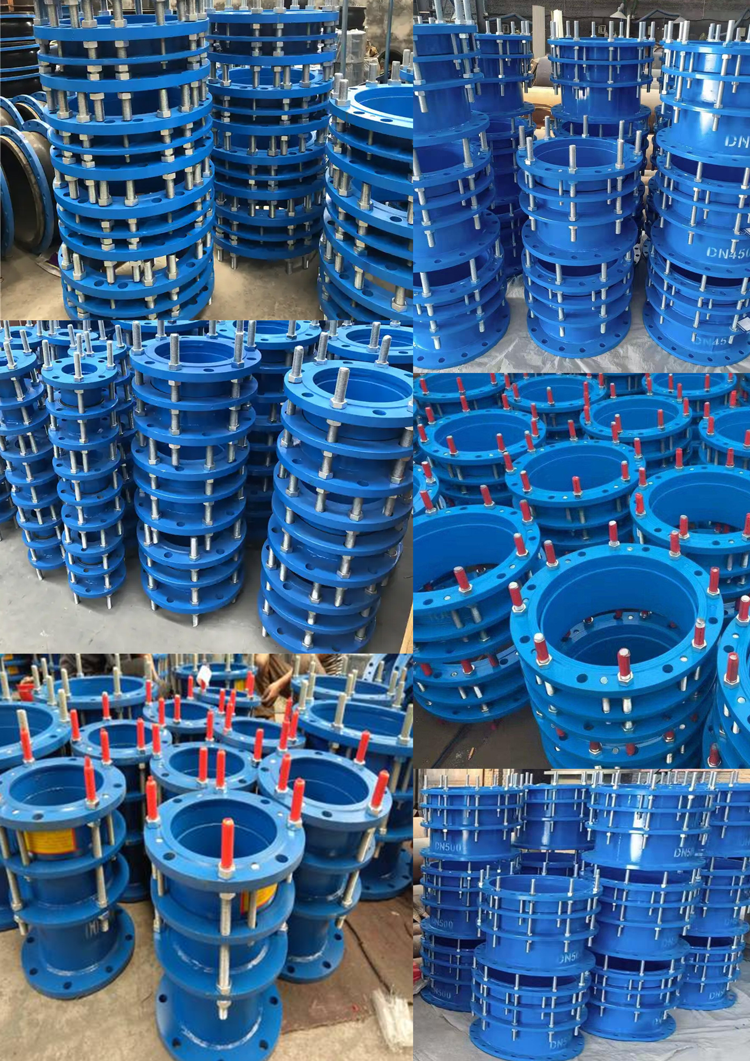 B2F DN500 Carbon Steel Pipe Fitting Double Flange Limited Dismantling Coupling