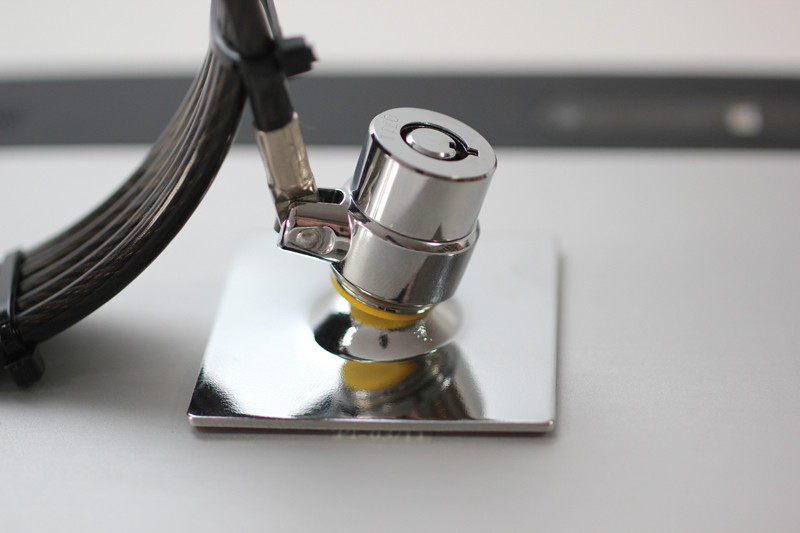 Universal Laptop And Tablet Adhesive Security Plate With Key Cable Lock