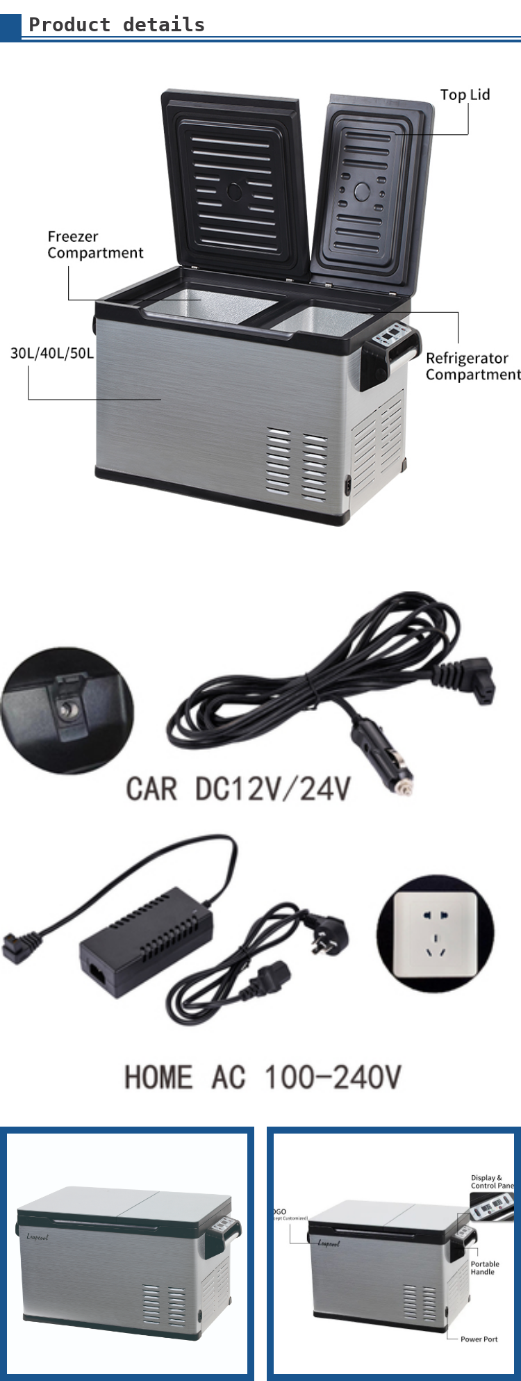 Portable Cosmetic Fridge 12V 24V 220V Mini Fridge Camping Fridge Freezer Refrigerator