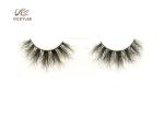 Curly Synthetic Fiber OEM Dramatic False Eyelashes