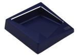 Blue Die Casting Aluminum Portable Pocket Ashtray Geometry Plating