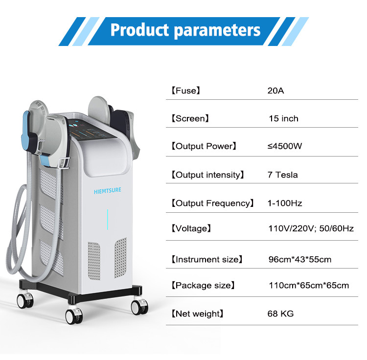 Non Invasive Body Shaping Slimming Machine 50Hz 60Hz EMS Fat Burning Machine