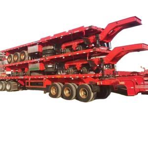 Quality Xianmang Group 3 And 4 Axles 20ft 40ft Container Flat Bed Flatbed Semi Trailers For Tanzania And Kenya wholesale