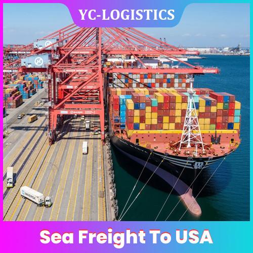 Door To Door DDP Sea Freight To USA , 28 To 35 Days International Shipping