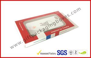 Quality Iphone Case Coated Paper Box Card Board Packing With Big Window wholesale