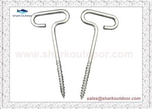 Quality Outdoor Fishing Ice Anchor Screws for tent shelter Zinc plated wholesale