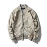 Oem Factory Manufacturer Custom Logo Causal Slim Fit Cotton Suede Leather Zip Up