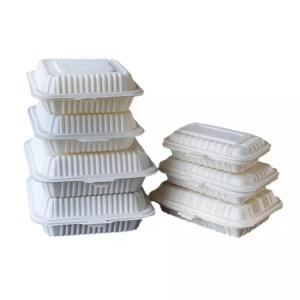 Quality 600ml 26g Biodegradable Corn Starch Tableware Take Away PP Food Containers wholesale