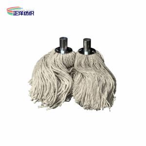 Quality 400Grams Metal Socket 100% Cotton Yarn Floor Cleaning Cotton Spin Mop Head wholesale