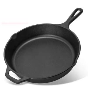 Quality Heavy Duty Durable 10 Inch Cast Iron Skillet With Helper Handle - wholesale