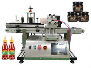 Quality 500W Commercial Round Bottle Labeling Machine For Sauce Jar 40bottle/Min wholesale