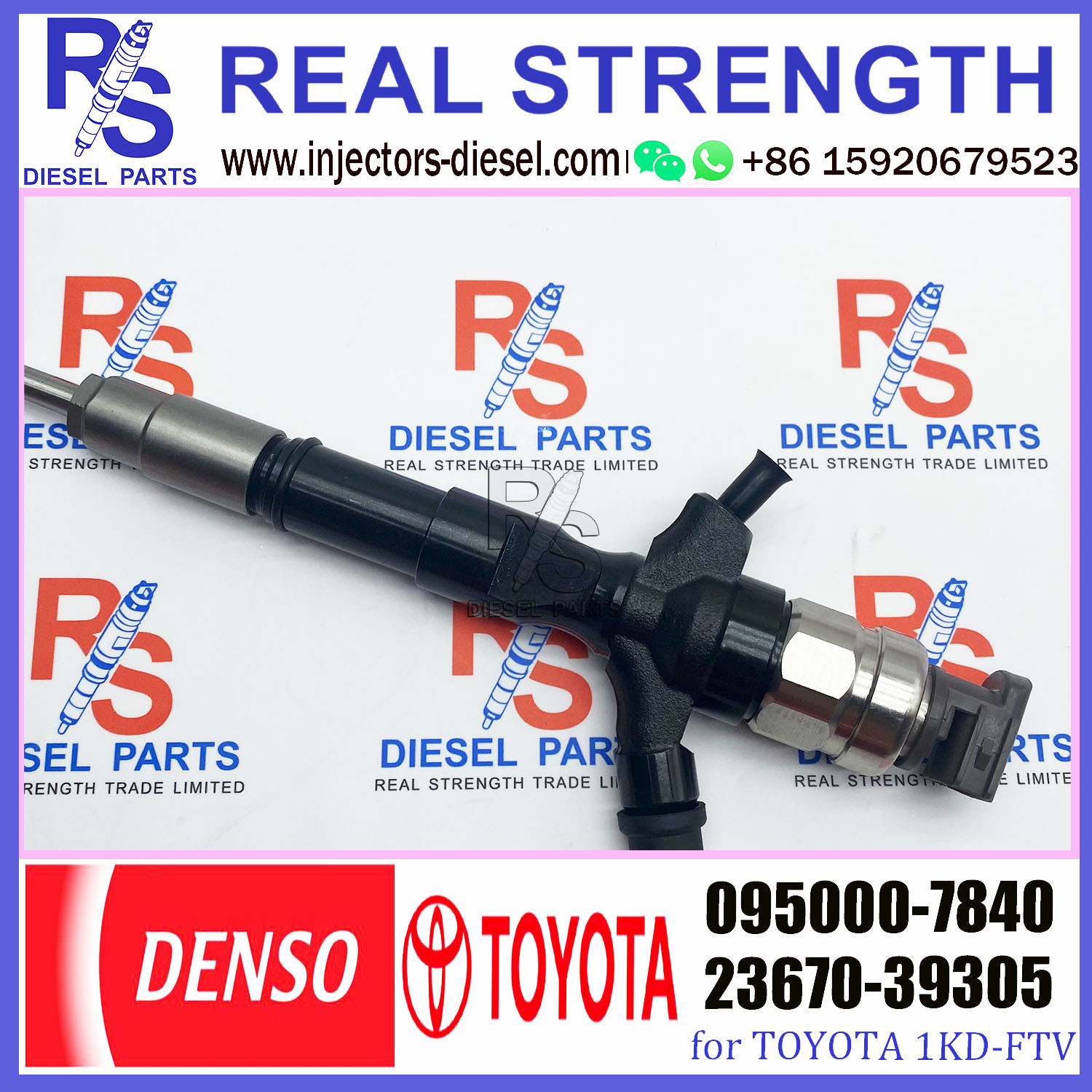 Diesel Fuel Injector Common Rail Injector 095000-7840 23670-39305 2367039305