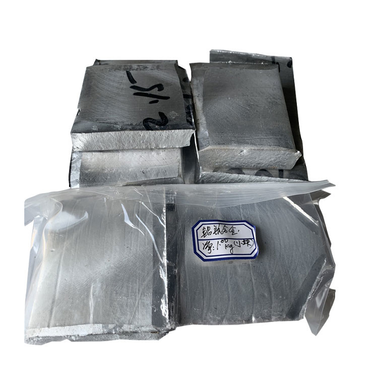 Customized Shape Metal Element Cubes Aluminum 3 Beryllium 5 Ingot Aluminum Master Alloy