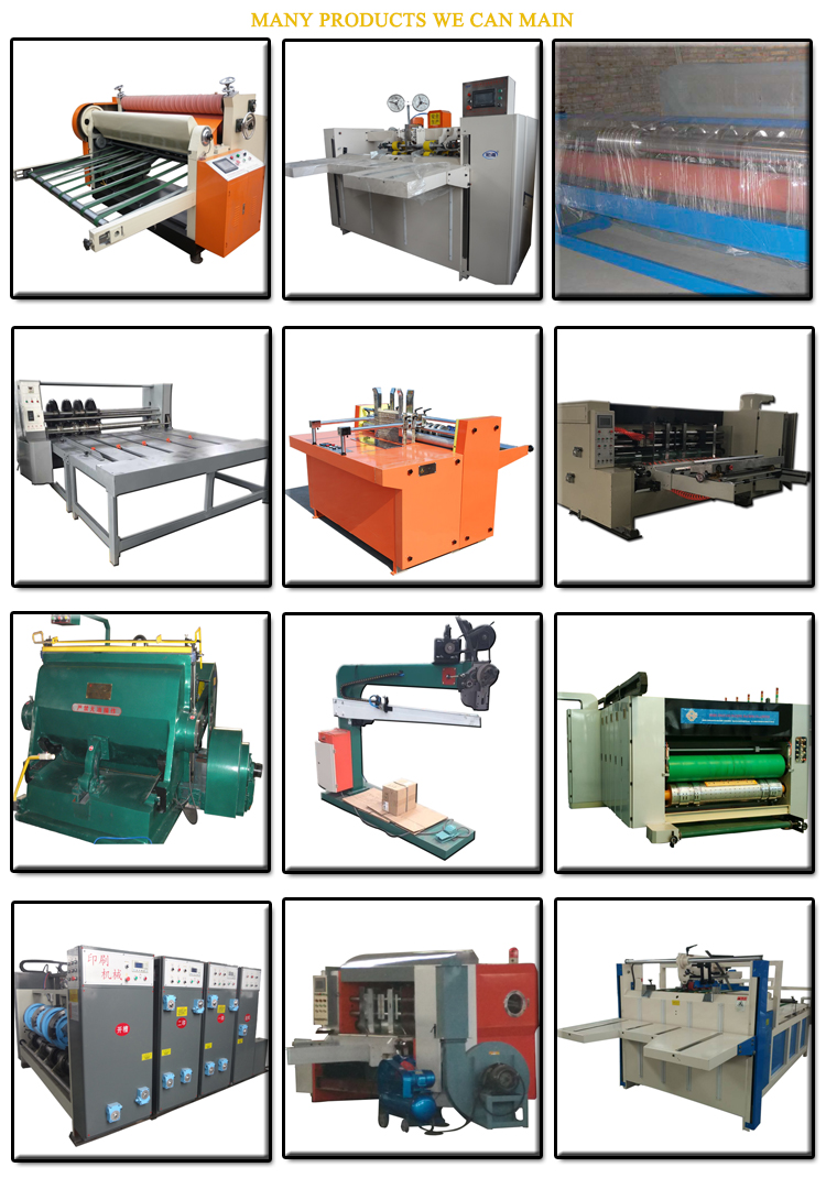 150RPM Pasting Corrugated Carton Box Machine 500kg