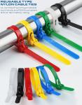 Plastic Loosable Cable Tie 7.6x200mm, Polyamide (Nylon) 66, 94V-2 Reusable Cable