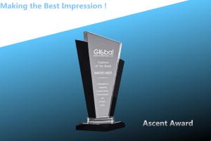 Quality ascent crystal award/crystal trophy/crystal trophies/acrylic award/acrylic trophy/souvenir wholesale