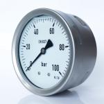 4 Inches 100 Bar Pressure Gauge