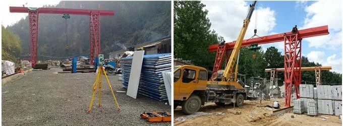 10 Ton Electric Hoist Large Single Beam Gantry Crane A Frame Gantry Crane