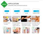 OEM customized design color print kinesiotape waterproof kinesiology tape