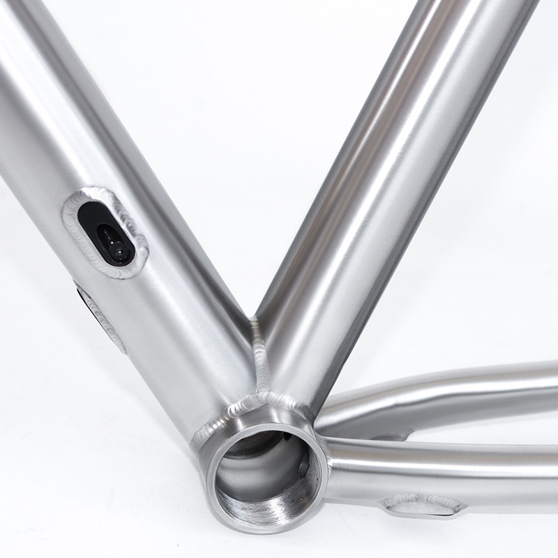 Ti3AL2.5V Titanium Road Bike Frame Gravel Bike Frameset Tapered Headset