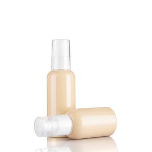 Quality 100ml Beige Color Round Bottles For Facial Spray With PP Over Cap wholesale