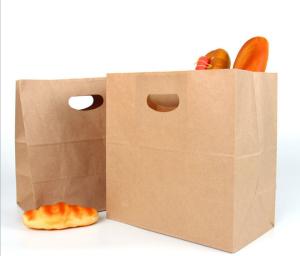 Quality Custom Food Grade Bag Recycled Brown Paper Bag Logo Printed Kraft Paper Bag wholesale