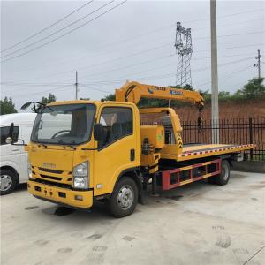 Quality KV600 Isuzu 5 Ton Recovery Truck Flatbed Towtrucks With Crane wholesale