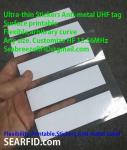 Ultra-thin Stickers Anti-metal UHF Tag, Flexibility Printable Anti-metal UHF