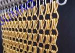 10mm × 24mm Metal Chain Link Curtains Golden String For Wall Coverings