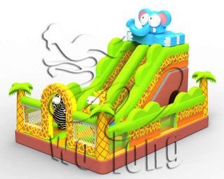 hot customized Jungle inflatable slide