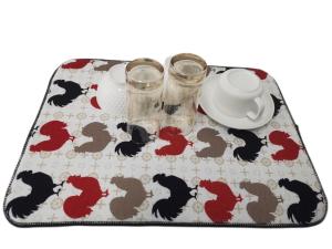Quality 15x20inch Transfer Printing Microfiber Dish Drying Mat For Kitchen wholesale
