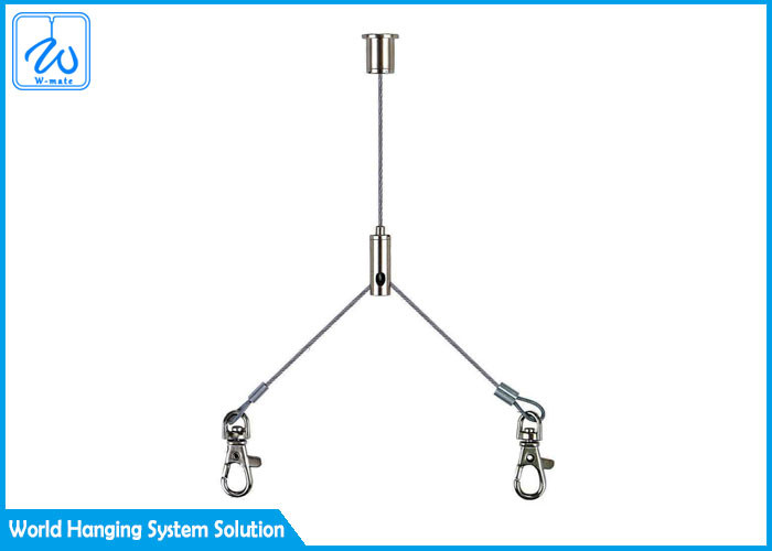 1.5mm Adjustable Drop Cable Wire Clamp Suspension Kits With Fitting