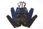 Stockpapa Men's Denim Joggers Pants With Detachable Braces