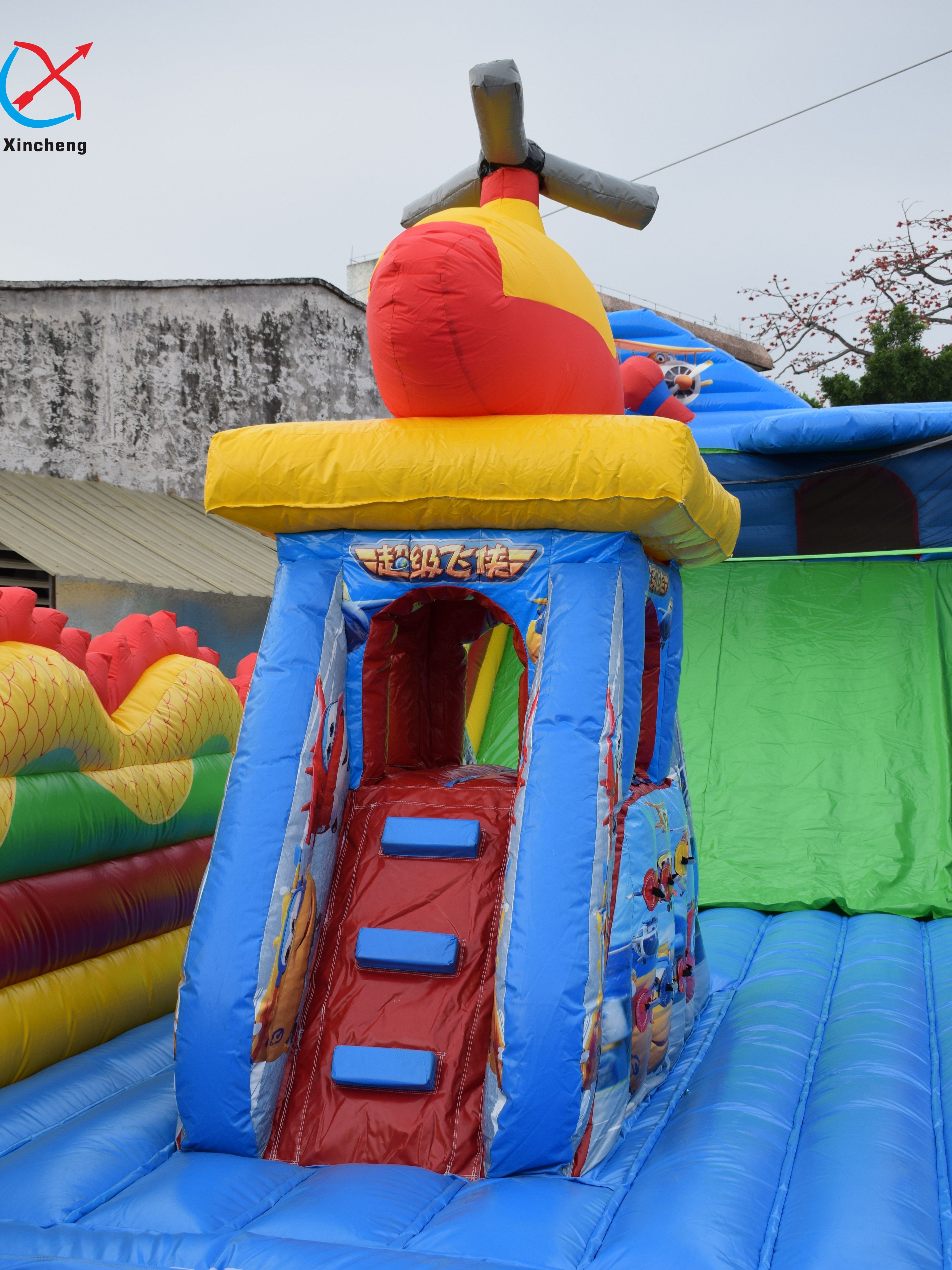 Factory Mickey Pan Themed Inflatable House And Slide Jumping Castle