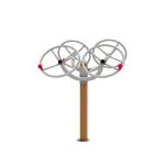 Taichi Spinner Playground Fitness Equipment Electrostatic Spraying
