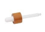 Regular Bamboo Essential Oil Dropper Bamboo Glass Dropper Caps Bamboo 18mm