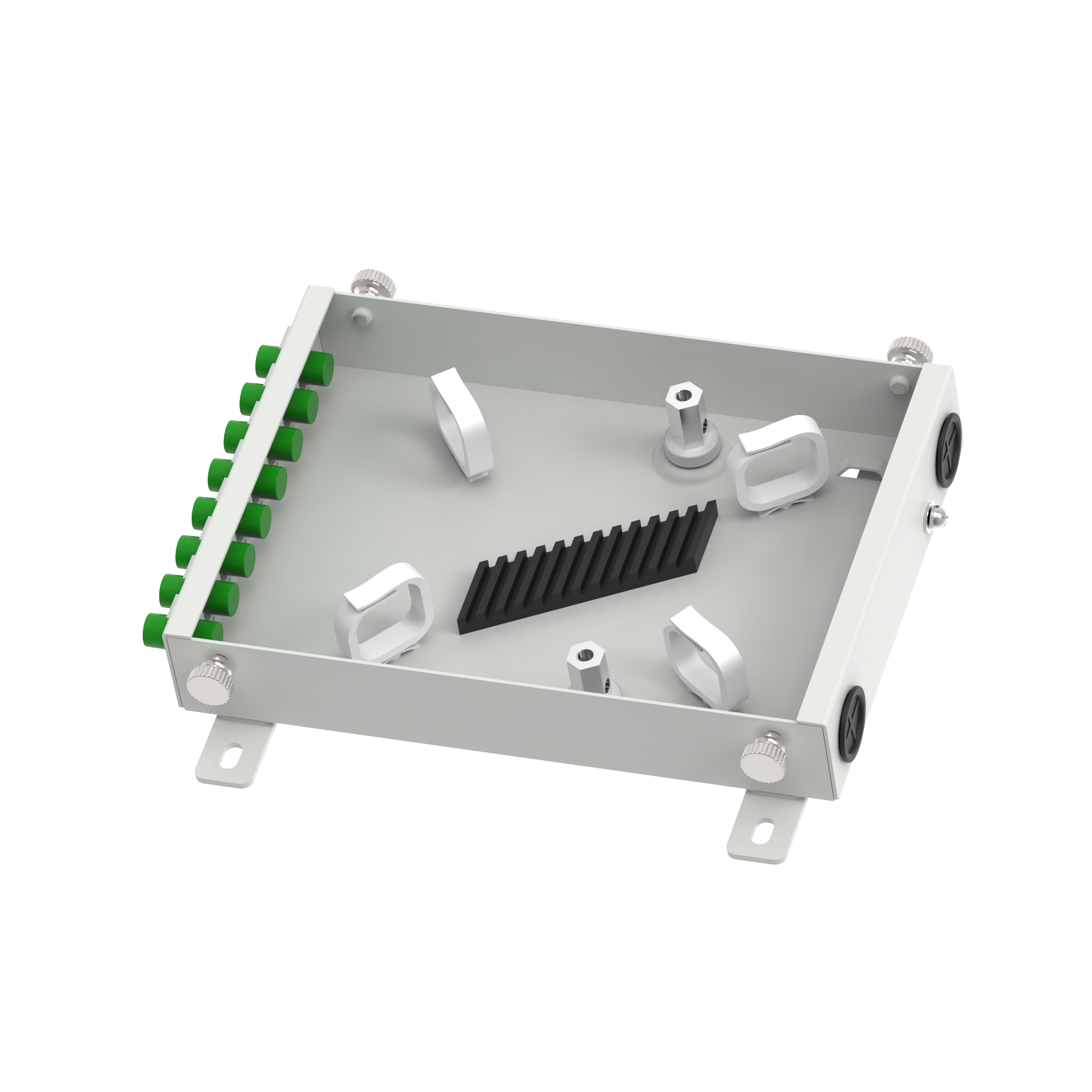 8 Cores Fiber Optic FTTH Terminal Box Made of Aluminum for Network and Distribution