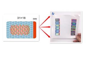 Quality Anti Fake Holographic Security Labels , Custom Printed Hologram Stickers wholesale