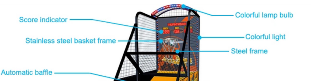 Basketball Shooting Game Machine Dazzle Light Version Dunker