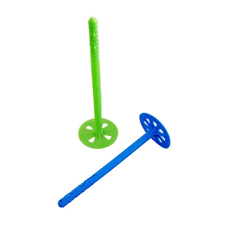 60mm Washer Plastic Insulation Anchors 8*95mm With Steel Nail Interior