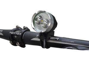 China 2400 LM IP65 Waterproof High Power LED Bike Light 3 - 10 Hours Working Time on sale