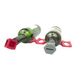 Quality Easy Stack Storage Silicone Bottle Holder , Silicone Wine Rack For Kitchen Cabinet wholesale