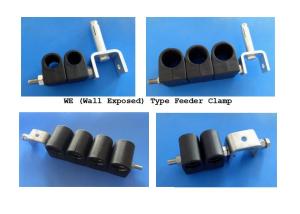 Quality 1/4in 50 Ohm Coax Cable Assemblies Prevent Sliding Feeder Clamp wholesale