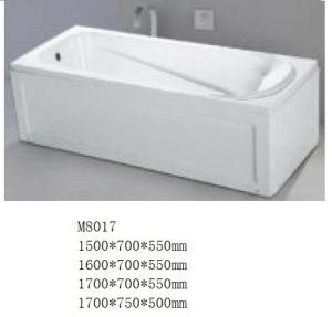 Quality Acrylic Rectangular Freestanding Soaking Tub / Stand Alone Soaker Tub wholesale