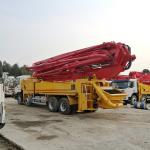 46m 287kw Putzmeister Used Cement Truck Heavy Duty Red And Orange